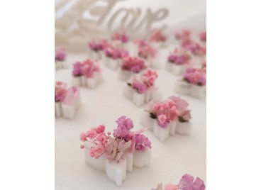 Elegante segnaposto "Butterfly" in cera di oliva, perfetto per matrimoni e eventi speciali. Un design raffinato e sostenibile.