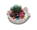 Desert Bloom Garden - Terrarium in gesso e cera di soia e oliva