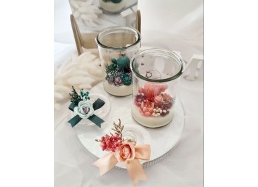 Terrarium in Glass Large – Candela Artigianale in Cera di Soia e Oliva | Eco-friendly & Decorativa