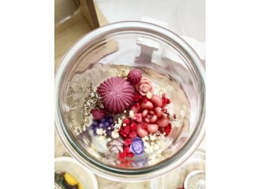 Terrarium in Glass Large – Candela Artigianale in Cera di Soia e Oliva | Eco-friendly & Decorativa