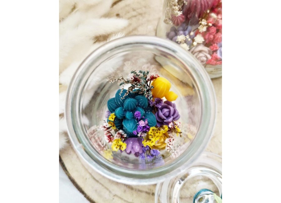 Terrarium in Glass Medium – Candela Artigianale in Cera di Soia e Oliva