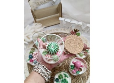 Terrarium Arizona Medium – Candela Artigianale in Cera di Soia e Oliva con Tappo in Legno