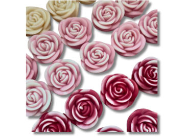 Rosa Segnaposto in Cera di Oliva | Bomboniera Elegante e Eco-friendly