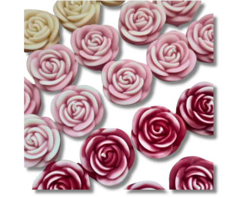 Rosa Segnaposto in Cera di Oliva | Bomboniera Elegante e Eco-friendly