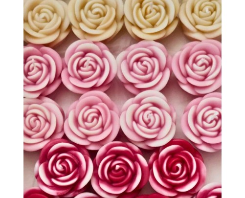 Rosa Segnaposto in Cera di Oliva – Bomboniera e Decorazione Elegante