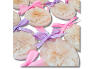 Cameo Segnaposto in Cera di Soia – Elegante Mini Bomboniera