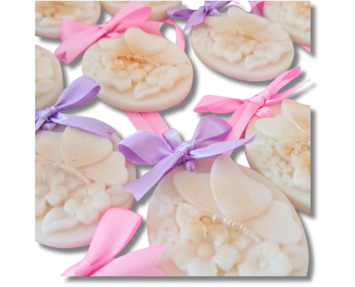 Cameo Segnaposto in Cera di Soia – Elegante Mini Bomboniera