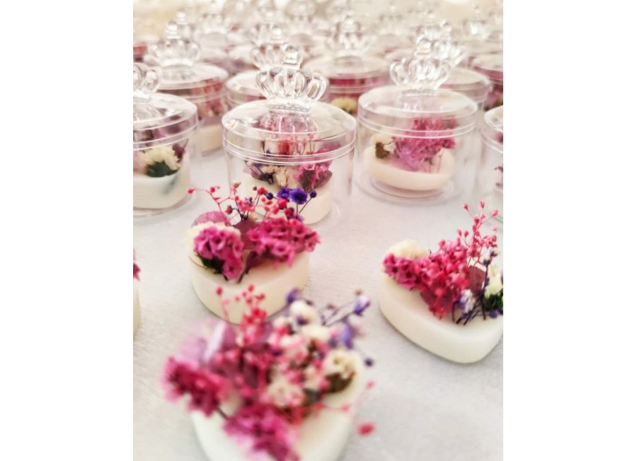 Cuore in Cupola Segnaposto – Elegante Mini Bomboniera Profumata