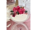 Regina di Cuori – Candela in Cera di soia con Fiori Stabilizzati Diam. 25 cm